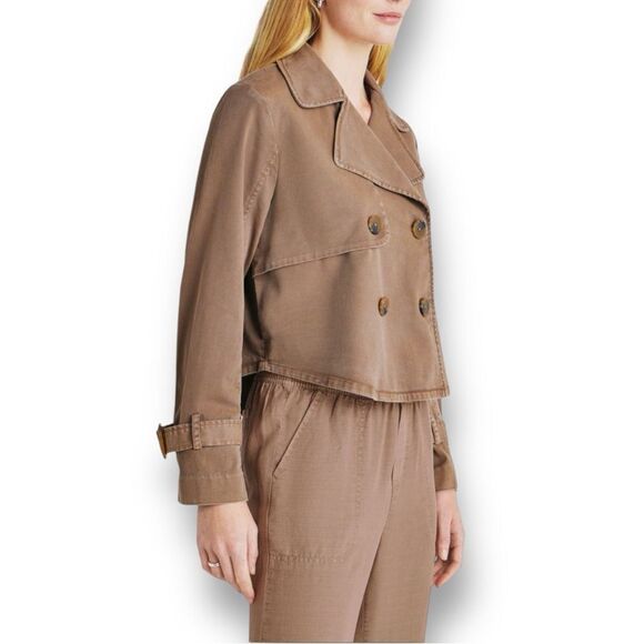 SPLENDID Women’s Portia Double Breasted Jacket in the Size Large in Macchiato - Picture 6 of 9